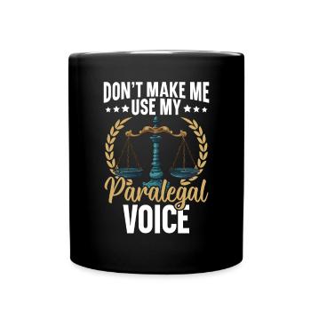 Judicial Assistant Job Law Courtroom Justice - Full Colour Mug - black - Front