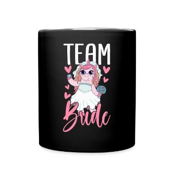 Bridal Shower Hen Party - Full Colour Mug - black - Front