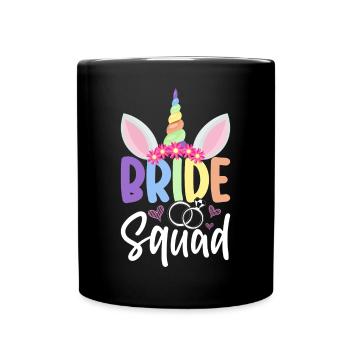 Wedding Bridal Shower Bachelorette Party - Full Colour Mug - black - Front