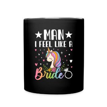 Bridal Shower Hen Party - Full Colour Mug - black - Front