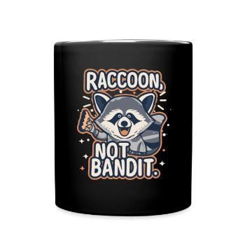 Waschbär Waschbär Baby Raccoon Not Bandit - Full Colour Mug - black - Front