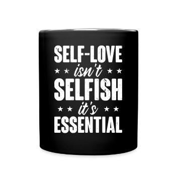 Motivation Self Love Positivity Love You - Full Colour Mug - black - Front