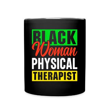 PT Physiotherapie Physiotherapeutin Job - Tasse einfarbig - Schwarz - Vorne