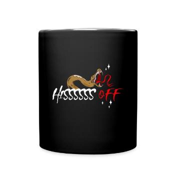 Reptile Collector Boa Snake Venomous Snake - Full Colour Mug - black - Front