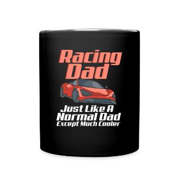 Automobile Speed Racer Speedway Turbo Racing - Full Colour Mug - black - Front