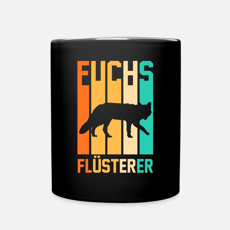 Fuchs - Tasse einfarbig - Schwarz