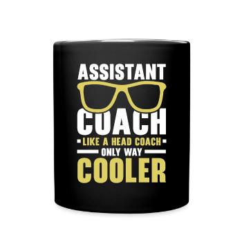 Assistant Coach Sport Trainer Team Coaching - Full Colour Mug - black - Front