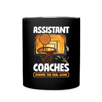 Assistant Coach Sport Trainer Team Coaching - Full Colour Mug - black - Front