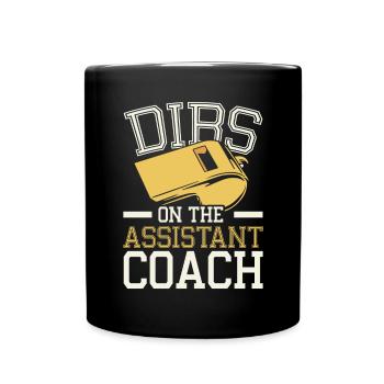 Assistant Coach Sport Trainer Team Coaching - Full Colour Mug - black - Front