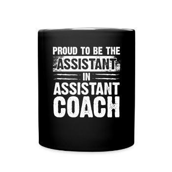 Assistant Coach Sport Trainer Team Coaching - Full Colour Mug - black - Front