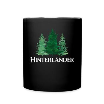 Dorfleben Dorffest Landleben Landei Schwarzwälder - Tasse einfarbig - Schwarz - Vorne