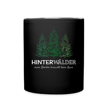 Schwarzwald Landei Dorfleben Landleben Dorf Natur - Tasse einfarbig - Schwarz - Vorne