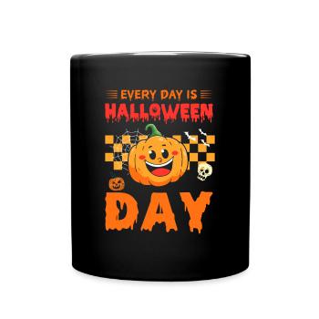 Funny Halloween Party Funny Pumpkin - Full Colour Mug - black - Front