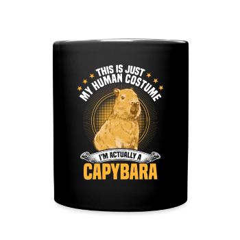 Capybara Costume Capybara South America - Full Colour Mug - black - Front