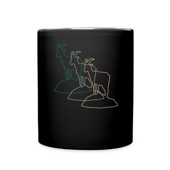 Mountain Goat Parade - Majesty of the Alps - Full Colour Mug - black - Front