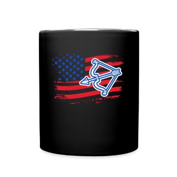 Archery Archery Flag - Full Colour Mug - black - Front