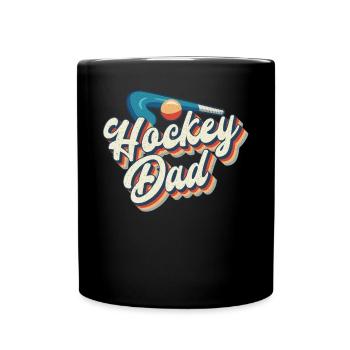 Field Hockey Dad Retro Hockey Dad - Tasse einfarbig - Schwarz - Vorne