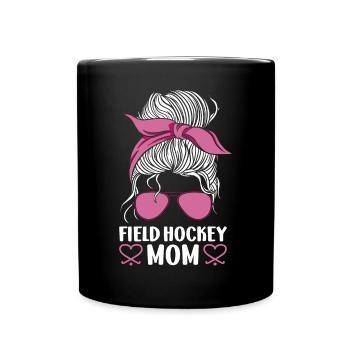 Field Hockey Mom Sunglasses Field - Tasse einfarbig - Schwarz - Vorne