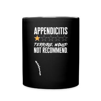 Appendicectomie Appendicite - Mug uni - noir - Devant