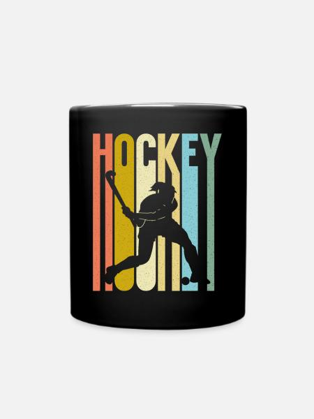 Hockey sur gazon Rétro Vintage Hockey - Mug uni - noir