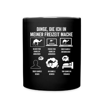 Kamel - Tasse einfarbig - Schwarz - Vorne