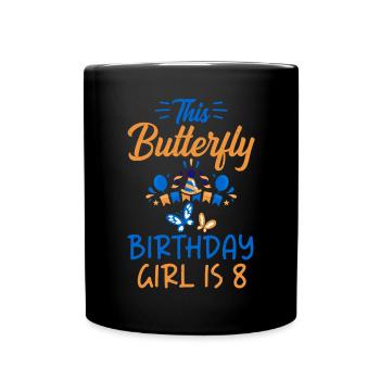 Butterfly Lover Gifts - Full Colour Mug - black - Front