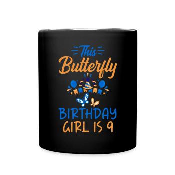 Butterfly Lover Gifts - Full Colour Mug - black - Front