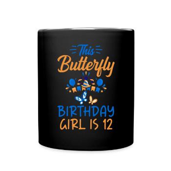 Butterfly Lover Gifts - Full Colour Mug - black - Front