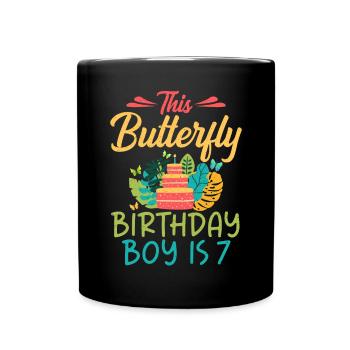 Butterfly Lover Gifts - Full Colour Mug - black - Front