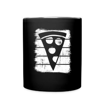 Pizza slice - Full Colour Mug - black - Front