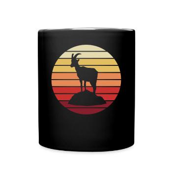 La chèvre de montagne - Mug uni - noir - Devant