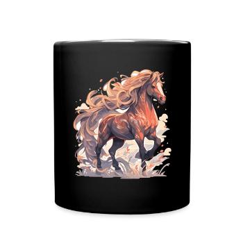 Horse - Full Colour Mug - black - Front