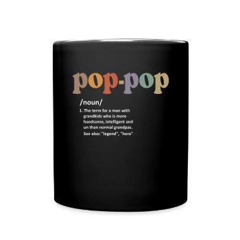 Pop-Pop Definition Funny Dictionary Entry for Men - Full Colour Mug - black - Front