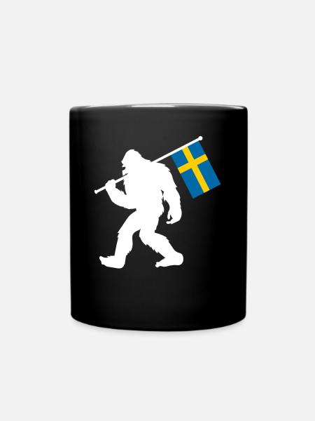 Schweden - Tasse einfarbig - Schwarz