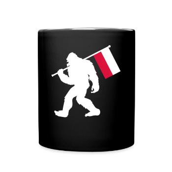 Pologne - Mug uni - noir - Devant