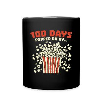 100th Day Of School 100 Days Popped - Full Colour Mug - black - Front