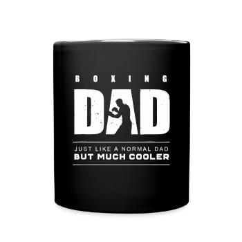 Boxen Papa Boxen - Tasse einfarbig - Schwarz - Vorne