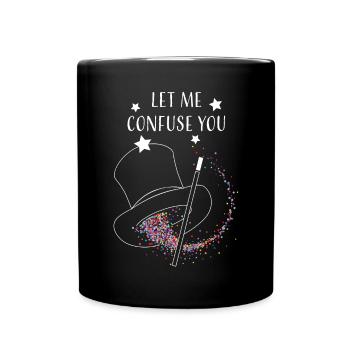 Magic Hat Magic Tricks Card Magic Magic Show - Full Colour Mug - black - Front