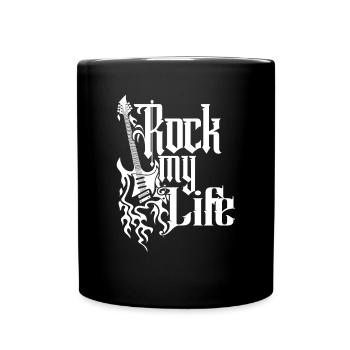 Rock My Life Vintage Retro 80er Jahre Musik Lets - Tasse einfarbig - Schwarz - Vorne