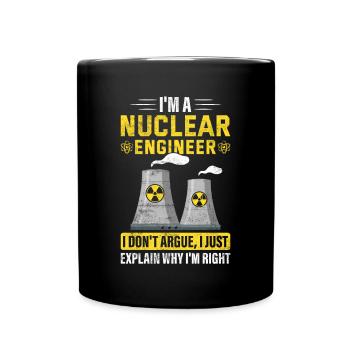 Nuclear power station - Full Colour Mug - black - Front