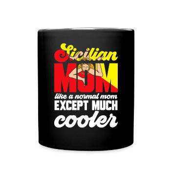 Sicile Drapeau Italie Sicile - Mug uni - noir - Devant