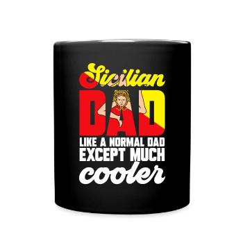 Sicile Drapeau Italie Sicile - Mug uni - noir - Devant