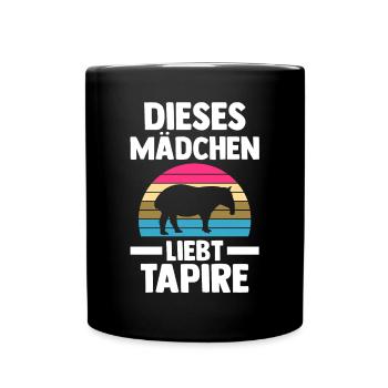 Tapir - Tasse einfarbig - Schwarz - Vorne
