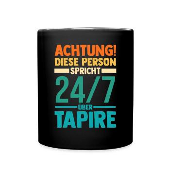 Tapir - Tasse einfarbig - Schwarz - Vorne