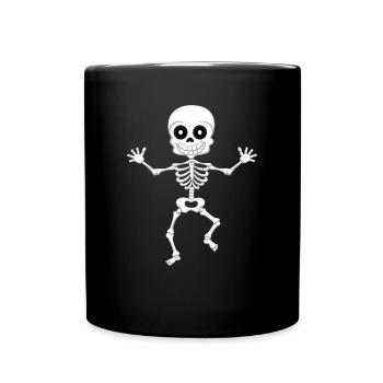 Un squelette drôle Halloween Costume squelettes - Mug uni - noir - Devant