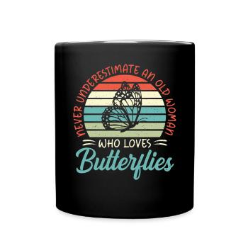 Cadeaux d’amoureux des papillons - Mug uni - noir - Devant