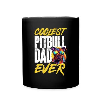 Pitbull Pittie - Le papa Pitbull le plus cool de tous les temps - Mug uni - noir - Devant