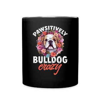 Amoureux du bouledogue anglais britannique - Pawsitively - Mug uni - noir - Devant