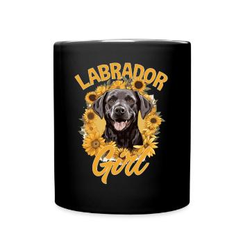 Labrador Chien Race Animal de Compagnie - Labrador Girl - Mug uni - noir - Devant