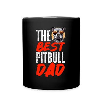 Pitbull Pittie - Le meilleur papa Pitbull de tous les temps - Mug uni - noir - Devant